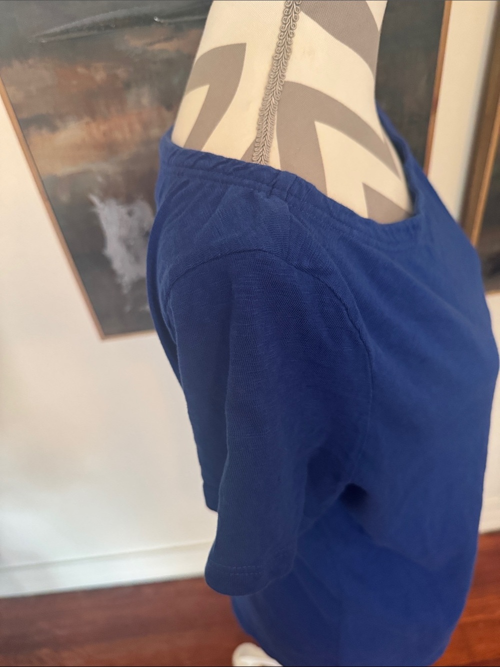 Talbots Classic Women's Crewneck Tee - Royal Blue Size X - Picture 5 of 10